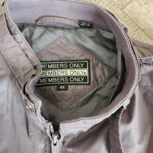 Members Only Gray Hooded Jacket - Picture 3 of 5